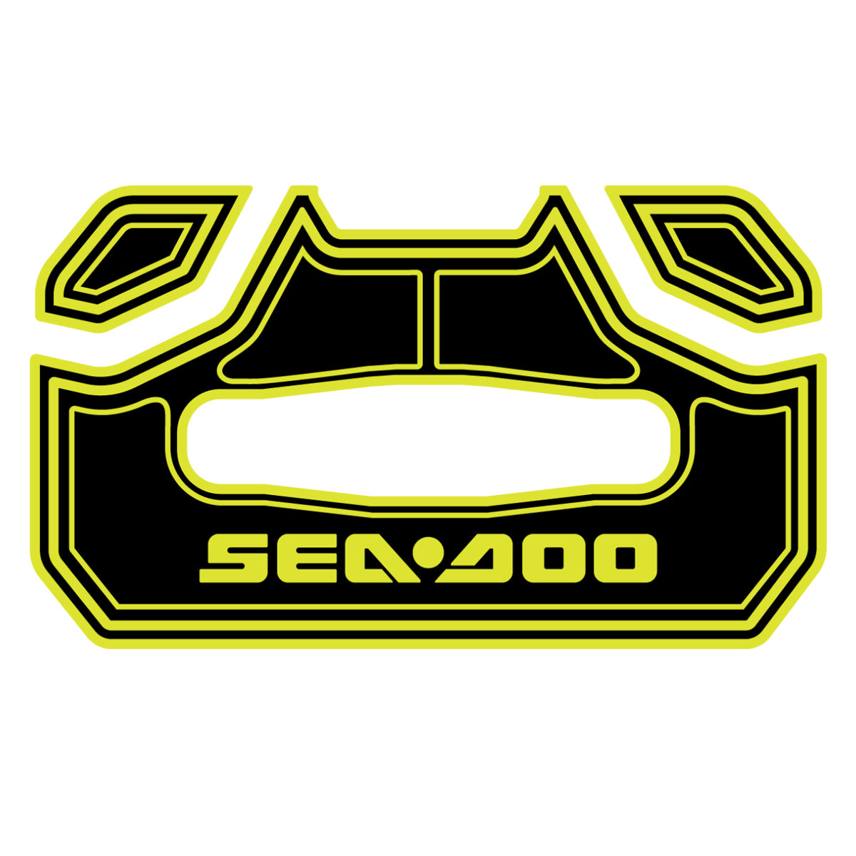 Sea-Doo 4.2 Gal (16 L) LINQ Cooler Pad Charcoal Gray Neon Yellow Hzchione Black Neon Yellow