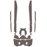 2025 Sea Doo Fish Pro Trophy Customize Jet Ski Mats Foam Boat Decking Kits Hzchione Dark Gray Orange-Fish Scale