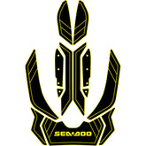 2012-2016 Sea Doo RXP-X 260 Customize Jet Ski Mats Non-Slip Motorboat Traction Mat Hzchione Black Yellow-Sea Doo