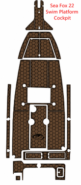 Sea Fox 22 Swim Platform Cockpit Traction Mats Eva Foam Boat Flooring Marine Decking Hzchione