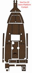 Sea Fox 22 Swim Platform Cockpit Traction Mats Eva Foam Boat Flooring Marine Decking Hzchione
