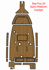 Sea Fox 23 Swim Platform Cockpit Traction Mats Eva Foam Boat Flooring Marine Decking Hzchione