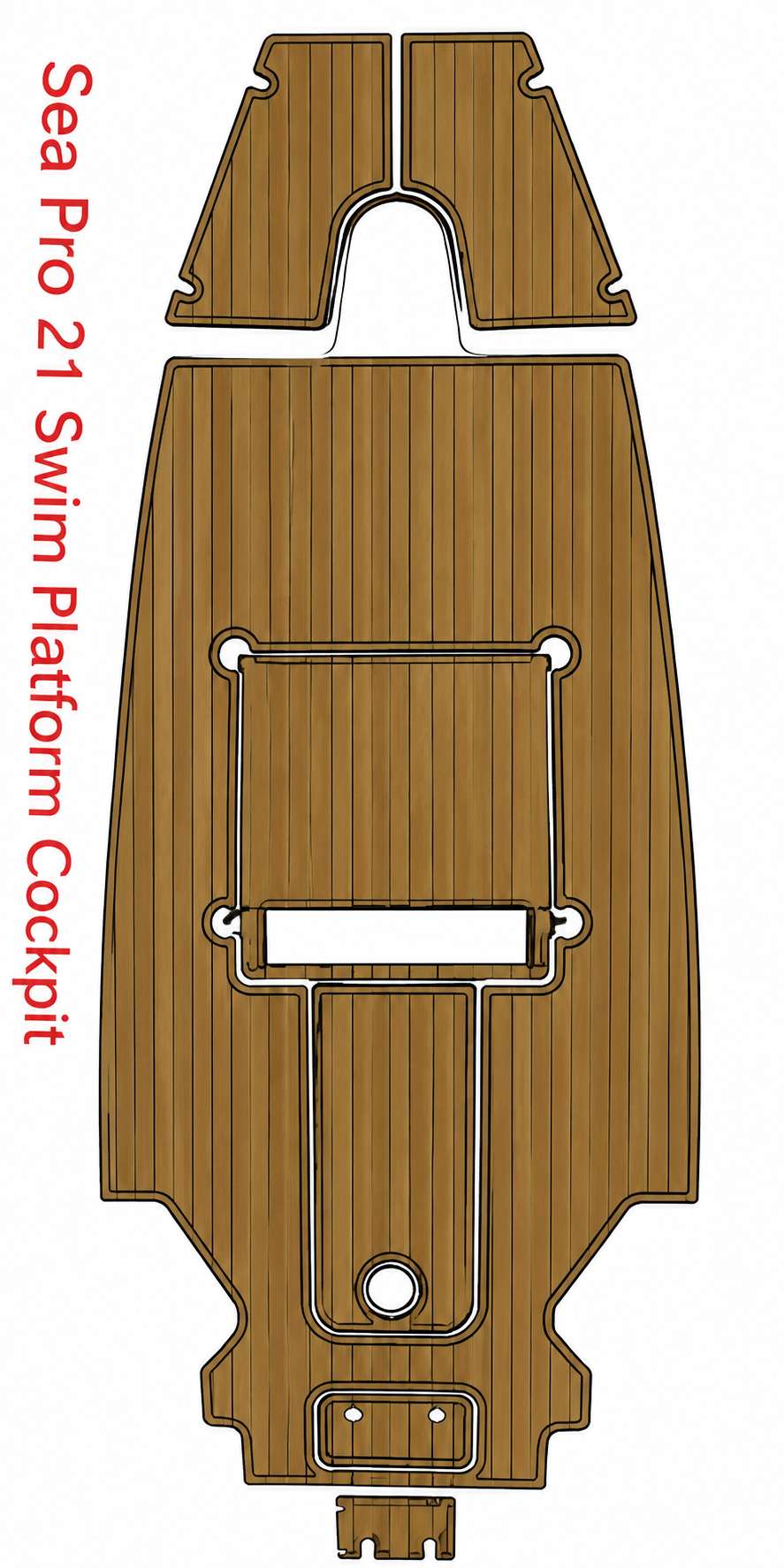 Sea Pro 21 Swim Platform Cockpit Traction Mats Eva Foam Boat Flooring Marine Decking Hzchione