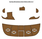 Sea Ray 380 Sundancer Swim Platform Traction Mats Eva Foam Boat Flooring Marine Decking Hzchione