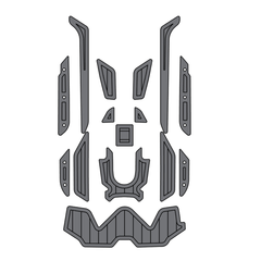 2019-2020 Sea Doo RXT-300 Customize Jet Ski Mats Non-Slip Motorboat Traction Mat Hzchione Medium Gray Black