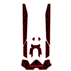 2026 Sea Doo GTX Customize Jet Ski Mats Hzchione Black Red-Irregular line