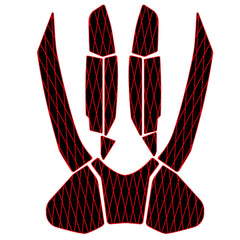 2016-2017 Sea Doo RXT-X 300 Customize Jet Ski Mats Non-Slip Motorboat Traction Mat Hzchione Black Red