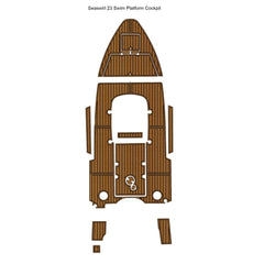 Seaswirl 23 Swim Platform Cockpit Traction Mats Eva Foam Boat Flooring Marine Decking