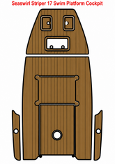 Seaswirl Striper 17 Swim Platform Cockpit Traction Mats Eva Foam Boat Flooring Marine Decking Hzchione