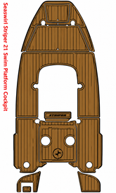 Seaswirl Striper 21 Swim Platform Cockpit Traction Mats Eva Foam Boat Flooring Marine Decking Hzchione