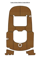 Trophy 19 Swim Platform Cockpit Traction Mats Eva Foam Boat Flooring Marine Decking Hzchione