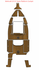 Wellcraft 23 CC Swim Platform Cockpit Traction Mats Eva Foam Boat Flooring Marine Decking Hzchione