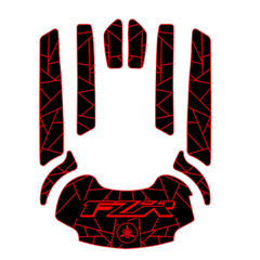 2009-2016 Yamaha FZR FZS EVA Foam Boat Flooring Jet Ski Traction Mats Hzchione Black Red-FZR