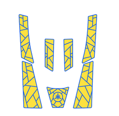 2017-2022 Yamaha EXR EVA Foam Boat Flooring Jet Ski Traction Mats Hzchione Yellow Blue