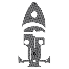 Yamaha SR20 Swim Platform Cockpit Pad Boat Kit EVA Boat Flooring Foam Decking Mat Hzchione Gary + Black