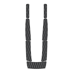 1994-1995 Yamaha Waveraider EVA Foam Boat Flooring Jet Ski Traction Mats Hzchione Dark Gray Black