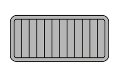 BISON 50 QT Cooler Pad Hzchione Light Grey Black