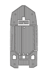 2023 Tracker 1564 Traction Mats Eva Foam Boat Flooring Marine Decking Hzchione Light Grey Black