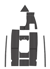 1999 Mastercraft Sportstar Traction Mats Eva Foam Boat Flooring Marine Decking Hzchione Dark Grey Black