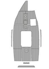 1992 Nautique SKI Traction Mats Eva Foam Boat Flooring Marine Decking Hzchione Light Grey Black