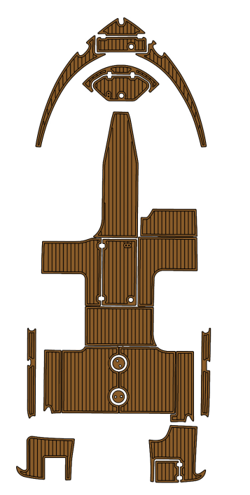 2012 Robalo R227 Traction Mats Eva Foam Boat Flooring Marine Decking Hzchione Brown Black
