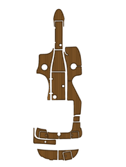 2009 Monterey 248 Traction Mats Eva Foam Boat Flooring Marine Decking Hzchione Brown Black