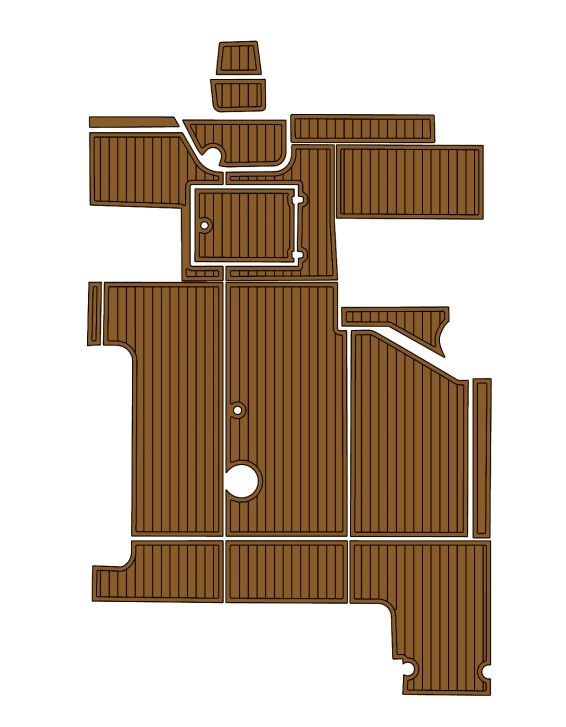 1991 Wellcraft ST Traction Mats Eva Foam Boat Flooring Marine Decking Hzchione Brown Black
