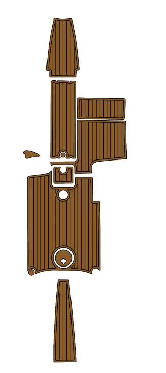 2011 MasterCraft X14 V Traction Mats Eva Foam Boat Flooring Marine Decking Hzchione Brown Black