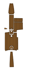 2011 MasterCraft X14 V Traction Mats Eva Foam Boat Flooring Marine Decking Hzchione Brown Black