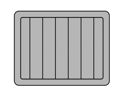 BISON 25 QT Cooler Pad Hzchione Light Grey Black