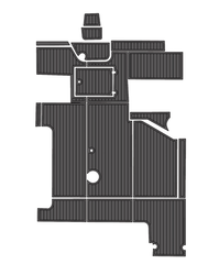 1991 Wellcraft ST Traction Mats Eva Foam Boat Flooring Marine Decking Hzchione Dark Grey Black