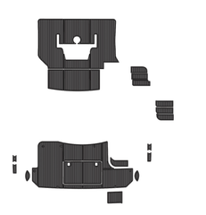 2006 Silverton 38SS Traction Mats Eva Foam Boat Flooring Marine Decking Hzchione Dark Grey Black