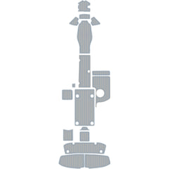 2010-2014 Yamaha 240&242 Swim Platform Cockpit Pad Boat Kit EVA Boat Flooring Foam Decking Mat Hzchione Light Gray Blue