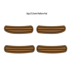 1994-1999 Baja 272 Swim Platform Traction Mats Eva Foam Boat Flooring Marine Decking
