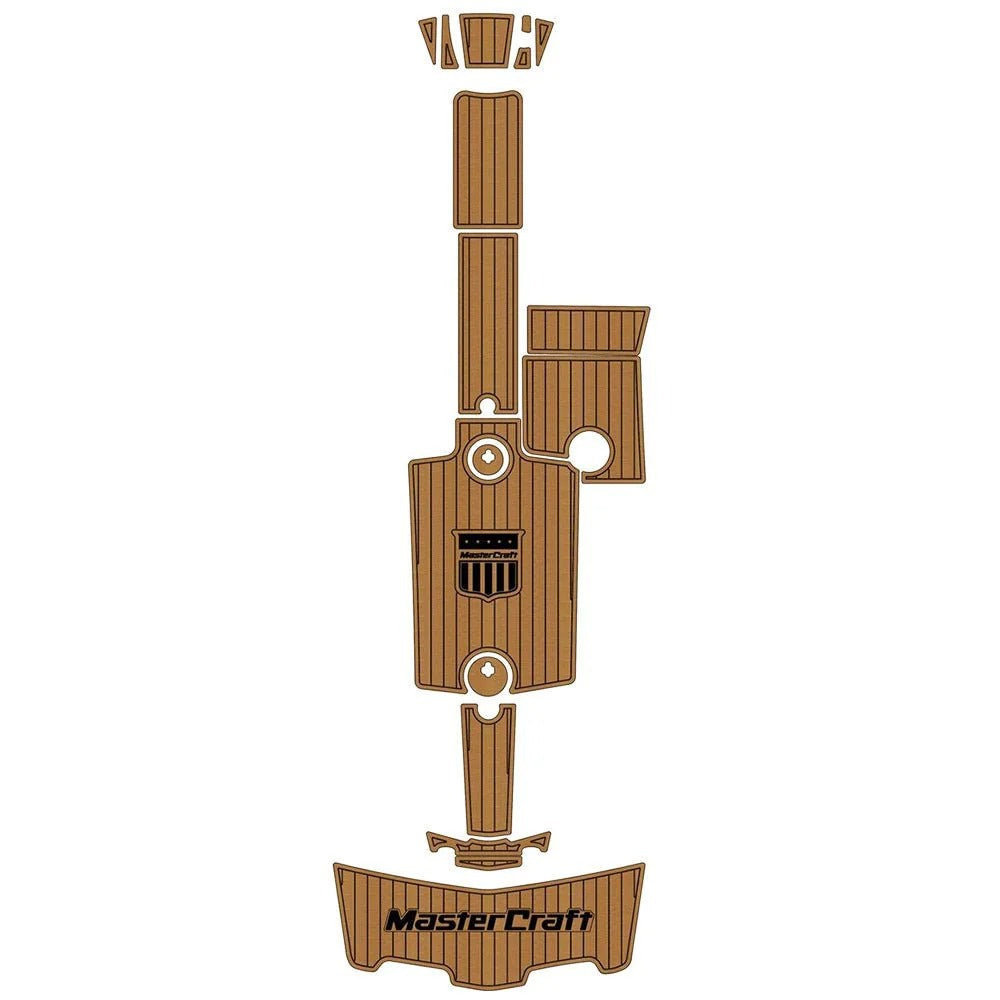 2010-2015 Mastercraft X25 Swim Platform Cockpit Boat EVA Pads Flooring Teak Deck Mat Hzchione Brown Black