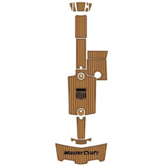 2010-2015 Mastercraft X25 Swim Platform Cockpit Boat EVA Pads Flooring Teak Deck Mat Hzchione Brown Black