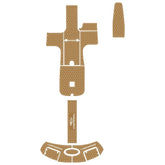 2006 Chaparral 256 SSI Swim Platform Cockpit Pad Teak Decking Hzchione Light Brown Black