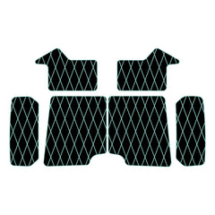 KAWASAKI JL650 Jet Ski Boat Flooring EVA Foam Decking Traction Mat Hzchione Black Cyan