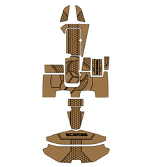 Sea Doo 2011-2024 Scarab 165 lD Traction Mats Eva Foam Boat Flooring Marine Decking Hzchione Brown Black