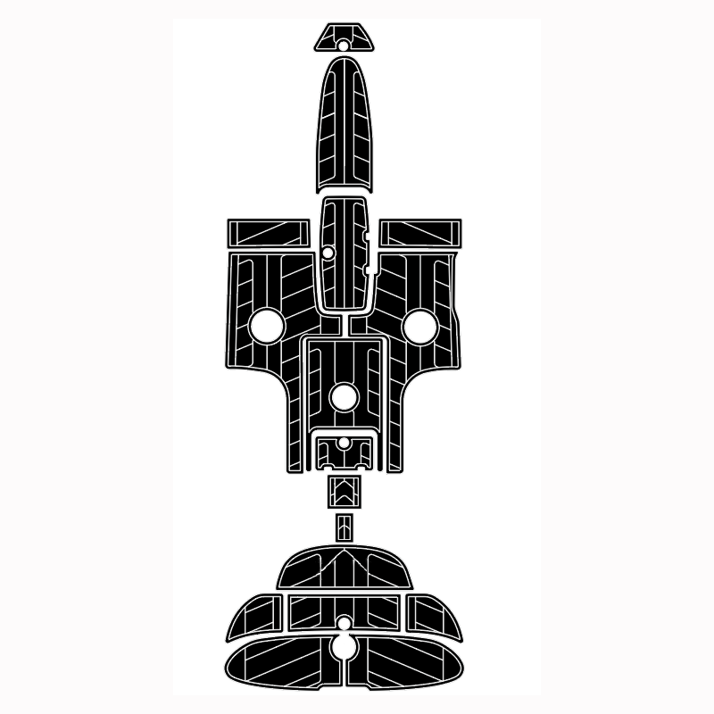 2006 Yamaha SX230 Swim Platform Cockpit Pad Boat Kit EVA Boat Flooring Foam Decking Mat Hzchione Black + White