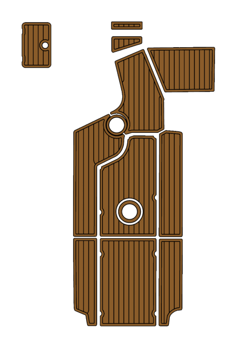 2014 Centurion SV244 Traction Mats Eva Foam Boat Flooring Marine Decking Hzchione Brown Black