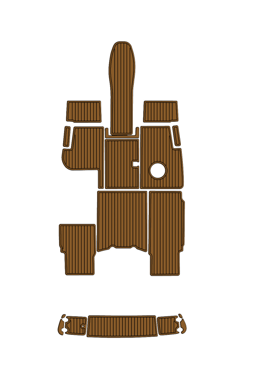 2003 Monterey 200LS Montura Traction Mats Eva Foam Boat Flooring Marine Decking Hzchione Brown Black