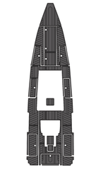 2012 Blackwater 36' Traction Mats Eva Foam Boat Flooring Marine Decking Hzchione Dark Grey Black