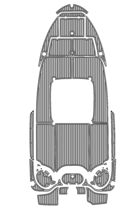 2006 Wellcraft Fisherman 212 Traction Mats Eva Foam Boat Flooring Marine Decking Hzchione Light Grey Black