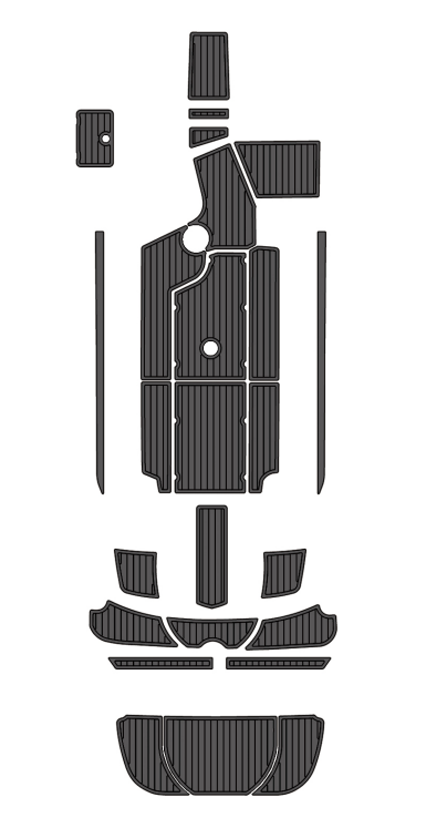 2016 Centurion SV244 Traction Mats Eva Foam Boat Flooring Marine Decking Hzchione Dark Grey Black