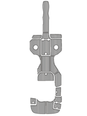 2008 Monterey 254 FS Traction Mats Eva Foam Boat Flooring Marine Decking Hzchione Gray Black