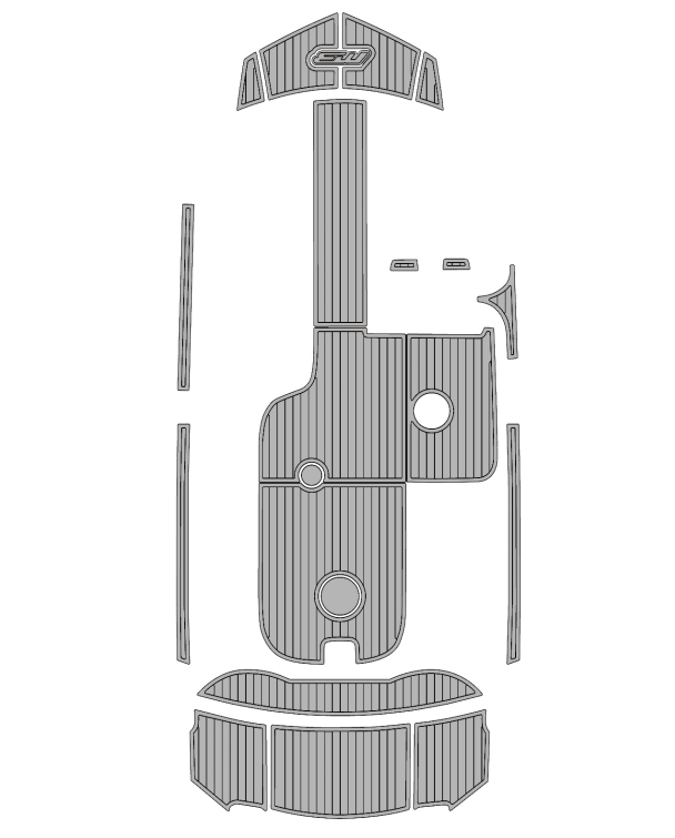 2016-2017 MB B52 23 Traction Mats Eva Foam Boat Flooring Marine Decking Hzchione Light Gray Black