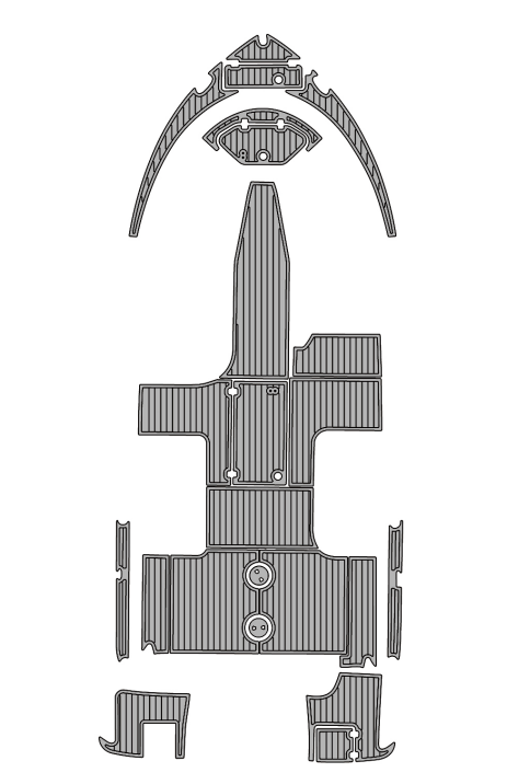 2012 Robalo R227 Traction Mats Eva Foam Boat Flooring Marine Decking Hzchione Light Grey Black