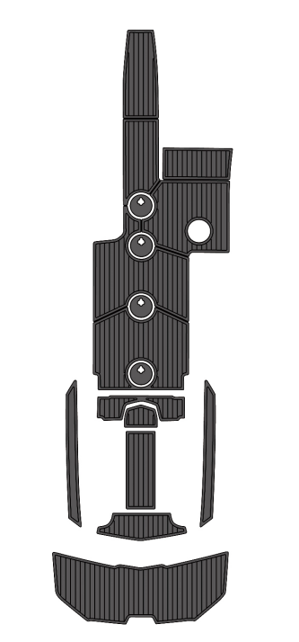 2017 MasterCraft XT23 Traction Mats Eva Foam Boat Flooring Marine Decking Hzchione Dark Grey Black