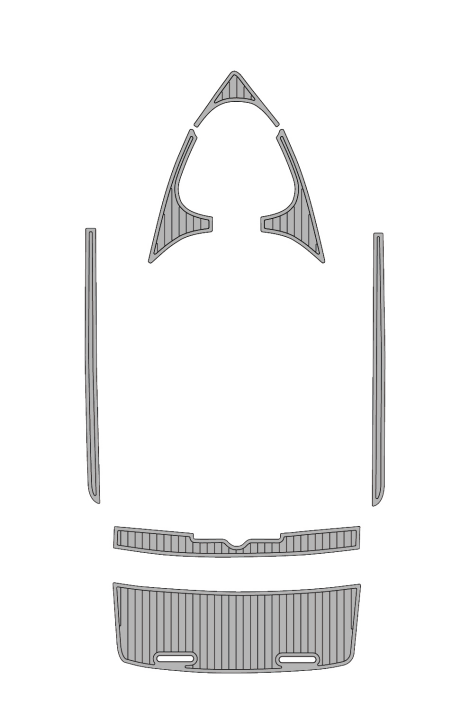 2000-2003 Mastercraft Maristar 210 Traction Mats Eva Foam Boat Flooring Marine Decking Hzchione Light Grey Black
